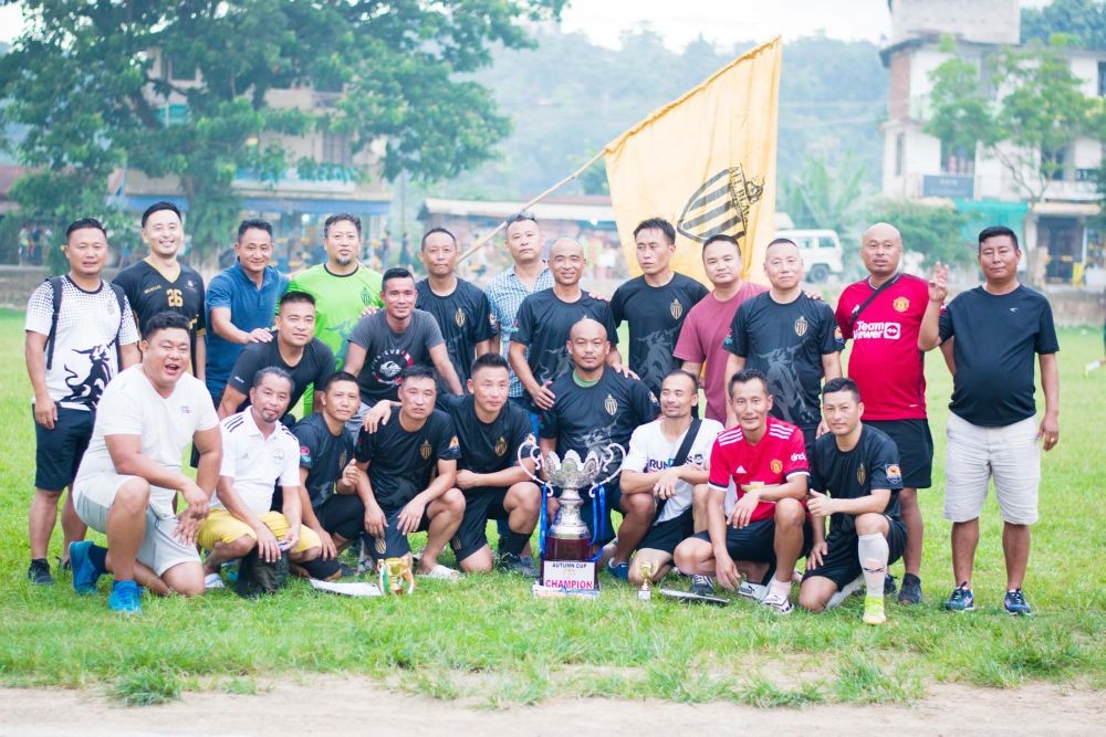 All Black Club Kohima with the Autumn Cup 2023 trophy on September 29.